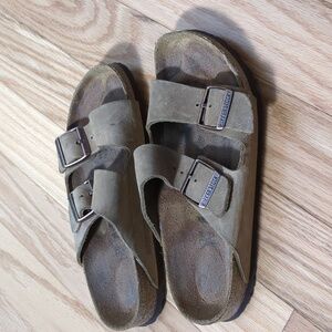Birkenstock Oiled Leather Arizona Sandals 38 Narrow